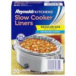 Reynolds Kitchens Slow Cooker Liners, Regular (Fits 3-8 Quarts), 20 Count