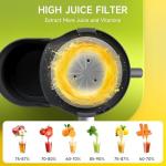 Juicer Machine, 500W Centrifugal Juicer Extractor with 3 Speed & Wide Mouth 3” Feed Chute for Fruit Vegetable, High Yield Juicer Included Cleaning Brush for Easy to Clean