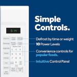 GE GCST14S1WBB 1.4 Cu. Ft. Black Countertop Microwave