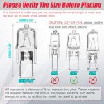 Light Bulb Fits for GE Samsung Kenmore Maytag Elite Over The Stove Range Microwave Oven,G8 120V 20W Replacement Night/Stove/Under Light Halogen Bulb,Replaces WB25X10019 WB36X10213(4 Pack)