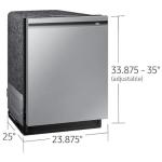 SAMSUNG DW80B7070US Smart 42dBA Dishwasher with StormWash+(TM) and Smart Dry in Stainless Steel