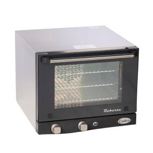 Cadco OV-003 18-7/8" Quarter-Size Countertop Convection Oven for Restaurant Hotel Food Truck Concession Kiosk, (3) Quarte-Size Sheet Pan Capacity and Manual Controls, Stainless Steel, 120V, NSF