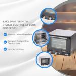 Cadco OV-003 18-7/8" Quarter-Size Countertop Convection Oven for Restaurant Hotel Food Truck Concession Kiosk, (3) Quarte-Size Sheet Pan Capacity and Manual Controls, Stainless Steel, 120V, NSF