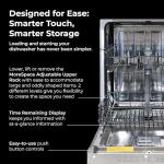 Kenmore 24" Built-In Stainless Steel Tub Dishwasher with SmartWash, UltraWash, SmartDry Plus, MoreSpace Adjustable Rack, Energy Star Certified, Fingerprint Resistant Stainless Steel
