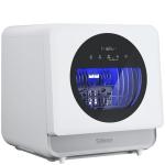 Silonn Portable Countertop Dishwasher, Mini Dishwasher with 5L Water Tank for Apartments/RVs No Hookup Needed, Dish washer with 7 Wash Programs 4 Place Settings 360° Triple Spray System & Auto Air Dry