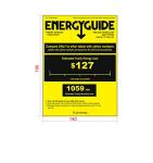 Premium Levella 7.4 cu ft Chest Freezer with Curved Glass Top in White