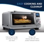 De'Longhi Air Fry Oven, Premium 9-in-1 Digital Air Fry Convection Toaster Oven, Grills, Broils, Bakes, Roasts, Keep Warm, Reheats, 1800-Watts + Cooking Accessories, Stainless Steel, 14L, EO141164M