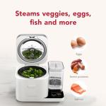 KitchenAid Grain and Rice Cooker 8 Cup with Automatically Sensing Integrated Scale + Water Tank, KGC3155, Porcelain White