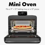 CHEF iQ MiniOven Smart Toaster Oven Air Fryer Combo, 11-in-1 Countertop Convection Oven, Bake, Broil, Air Fry, Broil, Dehydrate, 1750W, 25 Qt Capacity, Fast Cooking with Touchscreen Controls – Black