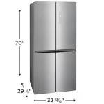 Frigidaire FRQG1721AV 17.4 Cubic Foot Refrigerator, Silver