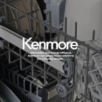 Kenmore 18" Built-In Stainless Steel Tub Dishwasher with EasyFlex 3rd Rack, SmartWash, UltraWash Plus, TurboDry, MoreSpace Adjustable Rack, Energy Star Certified, Fingerprint Resistant Stainless Steel