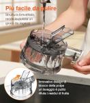 Cold Press Juicer, Zasmira Juicer Machines with Large Feeding Chute, Powerful Slow Juicer with Pulp Seperation, 99.6% Juice Purity, Easy to Clean, White