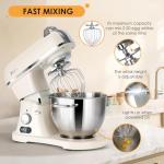 8.4QT Commercial Stand Mixer 800W with NSF Certified and Aluminum die casting, Kitchen Electric Mixer Metal Food Mixer with Stainless Steel 8L Bowl, Dough Hook, Whisk and Beater