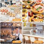 8.4QT Commercial Stand Mixer 800W with NSF Certified and Aluminum die casting, Kitchen Electric Mixer Metal Food Mixer with Stainless Steel 8L Bowl, Dough Hook, Whisk and Beater