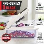 Mueller Pro-Series 10-in-1, 8 Blade Vegetable Chopper, Mandoline Slicer, Food Chopper with Container, Fruit Slicer, Kitchen Gadgets & Accessories, Home Essentials