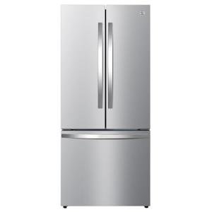 Kenmore 46-75525 29.88 Inch Counter-Depth French Door Refrigerator/Freezer with Fingerprint-Resistant Stainless Steel, Ice Maker, Quiet and Energy Efficient Inverter Compressor, 17.5 cu. ft.