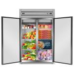 Commercial Refrigerator Freezer Combo, 47"W Upright Freezer Dual Zone, 35 Cu.Ft Standup Freezer Stainless Steel, Reach-in Cooling for Kitchen, Restaurant