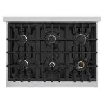 ZLINE 36 in. Legacy Gas Rangetop with 6 Burners and Porcelain Cooktop in Stainless Steel (RT36)