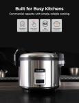 CUCKOO CR-3032 30-Cup (Uncooked) / 60-Cup (Cooked) Large Capacity Commercial Rice Cooker & Warmer with Nonstick Inner Pot, Switch Press (Silver/Black)