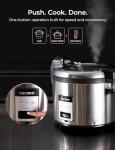 CUCKOO CR-3032 30-Cup (Uncooked) / 60-Cup (Cooked) Large Capacity Commercial Rice Cooker & Warmer with Nonstick Inner Pot, Switch Press (Silver/Black)