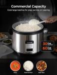 CUCKOO CR-3032 30-Cup (Uncooked) / 60-Cup (Cooked) Large Capacity Commercial Rice Cooker & Warmer with Nonstick Inner Pot, Switch Press (Silver/Black)