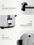 CUCKOO CR-3032 30-Cup (Uncooked) / 60-Cup (Cooked) Large Capacity Commercial Rice Cooker & Warmer with Nonstick Inner Pot, Switch Press (Silver/Black)