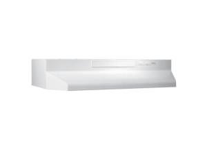 Broan-NuTone F403011 Insert with Light, Exhaust Fan for Under Cabinet Range Hood, 30-Inch, White on White