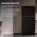 Kenmore 30 in. 18.1 cu. ft. Capacity Refrigerator/Freezer with Adjustable Glass Shelving, Humidity Control Crispers, Ice Maker, ENERGY STAR Certified, Black