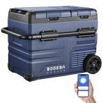 BODEGACOOLER 12V Portable Refrigerator,48 Quart(45L) Car Fridge,RV Car Refrigerator,Portable Fridge Freezer, -4℉-68 Cooler APP Control 12/24V DC and 100-240V AC for Car,Travel(2 Doors)