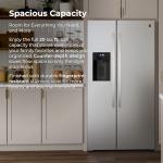 Kenmore 46-51805 Counter-Depth Side Refrigerator/Freezer with Stainless Steel, Water Dispenser, Ice Maker, Quiet and Energy Efficient Inverter Compressor, 36 Inch