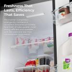 Kenmore 46-51805 Counter-Depth Side Refrigerator/Freezer with Stainless Steel, Water Dispenser, Ice Maker, Quiet and Energy Efficient Inverter Compressor, 36 Inch