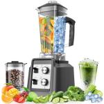 Blender for Smoothies, 2-in-1 Blender & Grinder Combo, Blenders for Kitchen, 1800 Peak Watts, 68 Oz Large Capacity, BPA-Free Countertop Blenders for Ice Crushing, Frozen Drinks, Silver