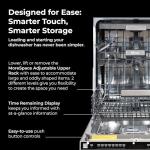 Kenmore 24" Built-In Stainless Steel Tub Dishwasher with EasyFlex 3rd Rack, SmartWash, UltraWash Plus, TurboDry, MoreSpace Adjustable Rack, Energy Star Certified, Fingerprint Resistant Stainless Steel