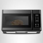 BLACK+DECKER Over the Range Microwave Oven with Vent and One-Touch Auto Cooking, 1.7 cu. ft. OTR Over Stove Microwave, Black, 1000 Watts, EM044K6CF-BK