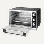 Amazon Basics 6-Slice 23-QT Toaster Oven with Built-In Air Fryer, 7-In-1 Cooking Options, 60-Min Timer & Adjustable Temperature (200℉ - 450℉), With Accessories, 1500W, Stainless Steel, Silver/Gray
