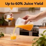 OLIXIS 480W Juicer Machines, Centrifugal Juicer Extractor with 2.6" Feed Chute for Vegetables and Fruits, 15000 RPM Max, BPA-Free, Easy to Clean, Black