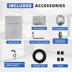 GELINCARE Gas Cooktop 30 Inch, 5 Burner Stove top, Built-in Propane/Natural Gas Convertible Hob, Stainless Steel Countertop Built-in with Thermocouple Protection, Black