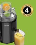 SiFENE Juicer Machines, Big Mouth Large 3” Feed Chute for Whole Fruits and Vegetables, Centrifugal Extractor, Easy to Clean, Non-BPA, Gray