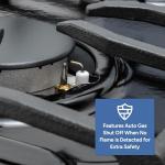 RecPro RV Built In Gas Cooktop | 2 Burner or 3 Burner | RV Cooktop Stove | 6,500 and 8,000 BTU Burners | Cover Included (Stainless Steel, 2-Burner)