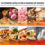 TOSHIBA ML-EM45PIT(SS) Countertop Microwave Oven with Inverter Technology, Kitchen Essentials, Smart Sensor, Auto Defrost, 1.6 Cu.ft, 13.6" Removable Turntable, 33lb.&1250W, Stainless Steel