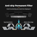 Empava Wall Mount Range Hood 30 Inch, Ducted/Ductless Kitchen Exhaust Stove Vent with Modern Style, 400CFM, 3-Speed, Touch Control, Timer, LED Lights, Stainless Steel (Charcoal-Filter Sold Separately)