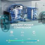 EUHOMY 12 Volt Refrigerator, 80QT(75L) 12V Fridge, Electric Cooler APP Control, Car Fridge 12/24V DC 100-240V AC, Car Refrigerator 0℉~68℉, 12 Volt Cooler for Camping, Trip, Truck, Boating, Outdoor