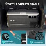 EUHOMY 12 Volt Refrigerator, 80QT(75L) 12V Fridge, Electric Cooler APP Control, Car Fridge 12/24V DC 100-240V AC, Car Refrigerator 0℉~68℉, 12 Volt Cooler for Camping, Trip, Truck, Boating, Outdoor