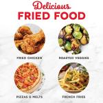 DASH Tasti-Crisp™ Electric Air Fryer Oven, 2.6 Qt., Black – Compact Air Fryer for Healthier Food in Minutes, Ideal for Small Spaces - Auto Shut Off, Digital, 1000-Watt