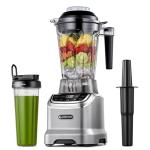 AMZCHEF Professional Blender for Smoothies,4 Functions,1800W Smoothie Blender,63 Oz Pitcher/20-Oz To-go Cup，Ice and Frozen Fruit,Self-Cleaning,High Speed,Grey