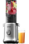 Whole Fruits Cold Press Juicer Machines, 4.3-inch (110mm) Powerful Wide Mouth Slow Masticating Juicer with Large Feed Chute for Vegetables and Fruits, Easy to Clean, Gray