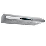 HisoHu 36 Inch Under Cabinet Range Hood with 900-CFM, 4 Speed Gesture Sensing&Touch Control Panel, Stainless Steel Kitchen Vent