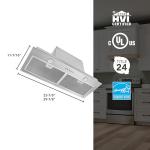 Broan-NuTone BBN1303SS Custom Built Insert with 2-Speed Exhaust Fan and Light, 300 Max Blower CFM, Stainless Steel, 30-Inch Range Hood Power Pack