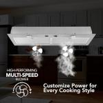 Broan-NuTone BBN1303SS Custom Built Insert with 2-Speed Exhaust Fan and Light, 300 Max Blower CFM, Stainless Steel, 30-Inch Range Hood Power Pack