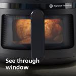 Philips Air Fryer 2000 Series 13-in-1 functions, 6.6 Quarts, Compact Design with Cooking Window, Black, (NA230/00)